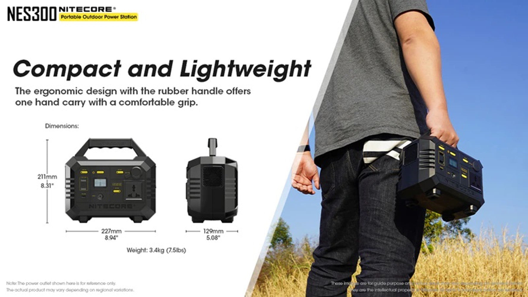 nitecore_nes300_portable_outdoor_powerbank_powerstation_311wh_86400mah_ac_dc_usb_output